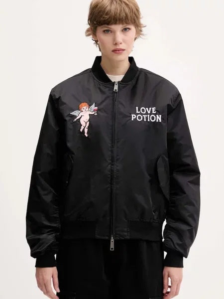 Kaotiko geacă bomber de tranziție oversize negru