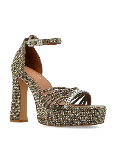 Dirželis sandalai Kurt Geiger London su platforma ruda