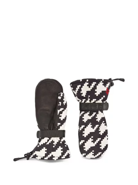 Γάντια Perfect Moment με σχέδιο houndstooth μαύρο