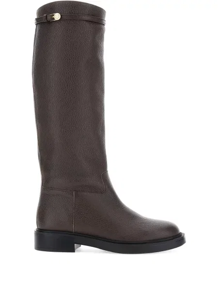 Кожени боти Pollini с катарама кафяво