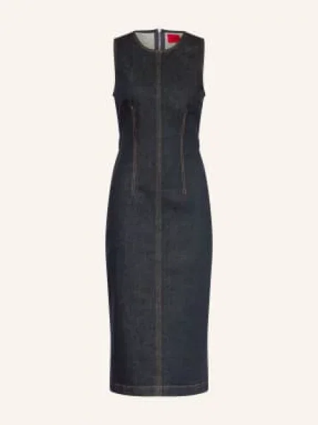 Hugo Sukienka Jeansowa Gamelia blau granatowa