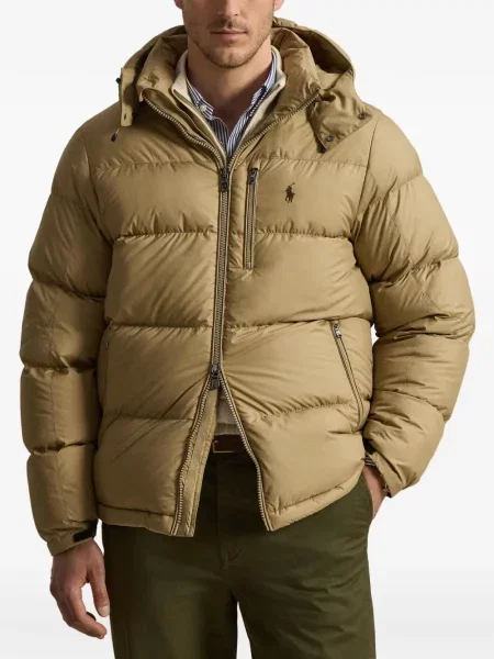 Portofel Polo Ralph Lauren din piele cu dungi cu glugă verde