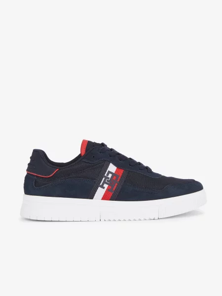 Kožené tenisky Tommy Hilfiger modrá