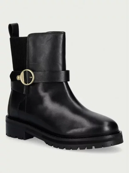 Barbour botine pentru femei din piele Alexandra negru