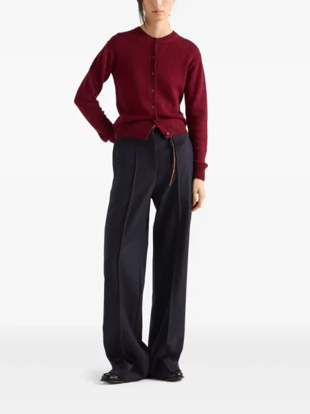 Cardigan Prada din cașmir roșu