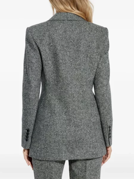 Geacă Dolce & Gabbana din tweed gri
