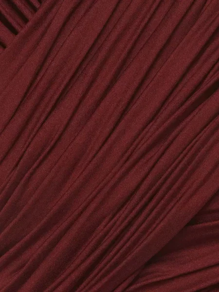 Rochie mini 424 asimetrică drapată maro
