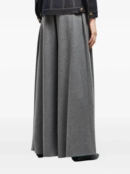 Pantaloni Giorgio Armani plisate gri