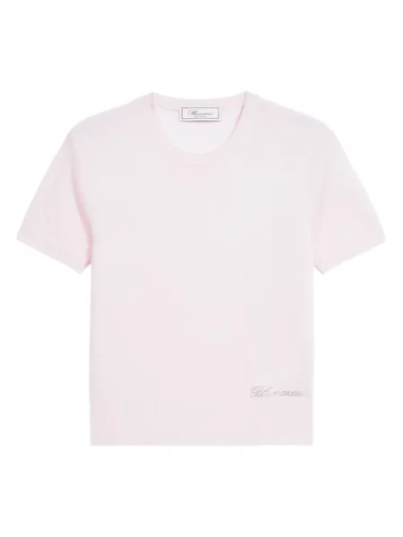 Tricou Blumarine cu broderie roz