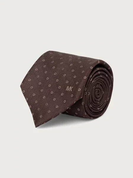 Michael Kors cravată pentru bărbați de mătase maro