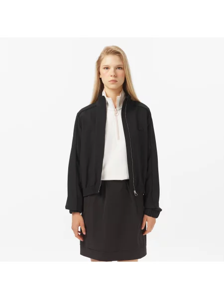Lacoste Koszula Z Zamkiem Regular Fit czarna
