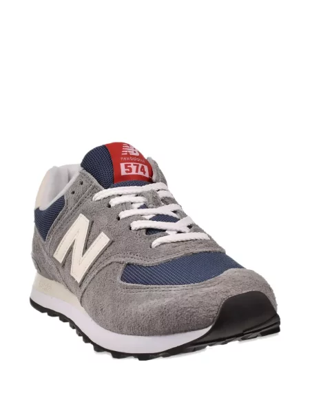 Papuci New Balance din piele de căprioară negru
