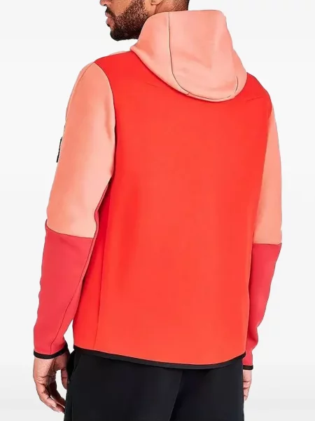 Fleecové běžecké kraťasy Nike s vázáním červené