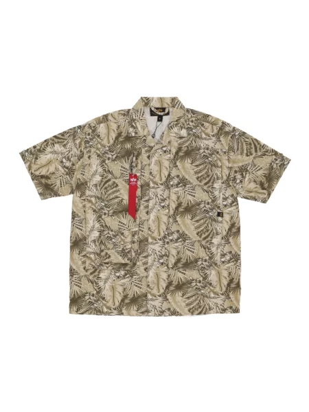 Koszula z krótkim rękawem Alpha Industries beżowa