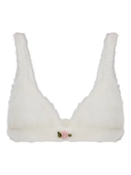 Top Alessandra Rich cu model floral alb