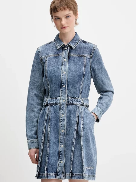 Karl Lagerfeld Jeans rochie jeans albastru