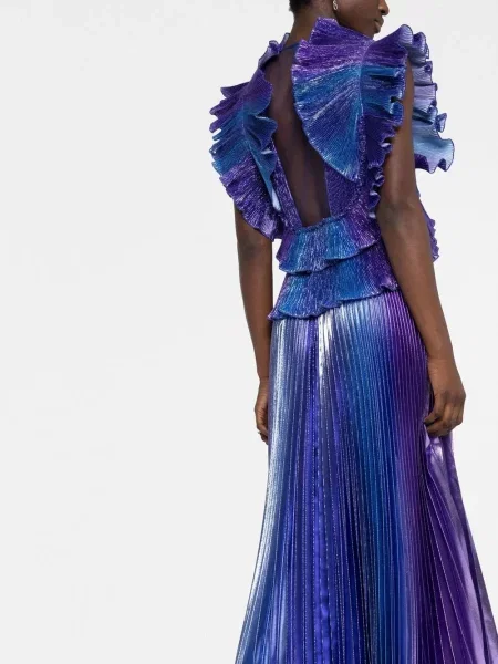 Rochie Alberta Ferretti fără mâneci violet