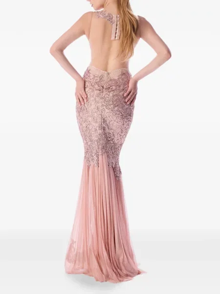 Rochie Imroska cu paiete din dantelă roz