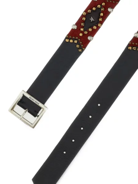Cu centură curea Golden Goose din piele negru