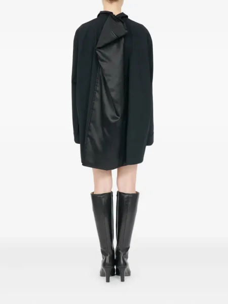 Дълго костюм рокля тип риза Mm6 Maison Margiela черно