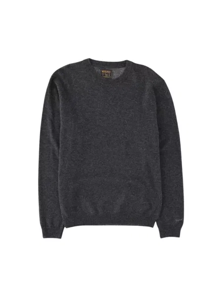 Sweter Woolrich wełniany szary