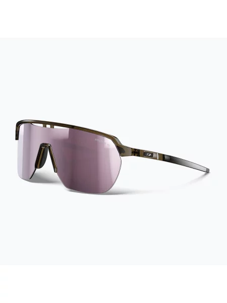 Okulary przeciwsłoneczne Julbo Frequency Spectron HD shiny translu brown/black czarne