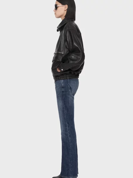 Шкіряна куртка Allsaints чорна
