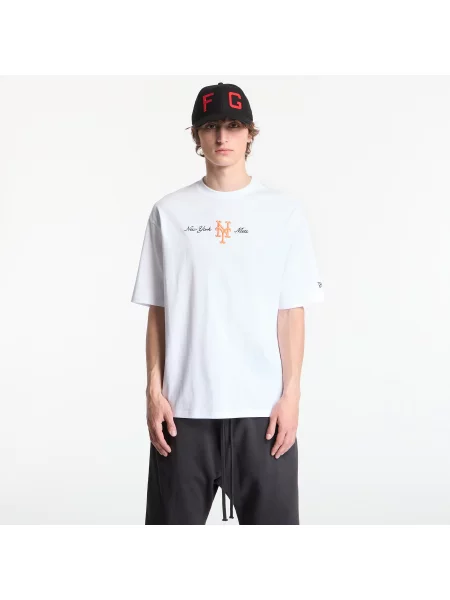 Tricou New Era MLB Script OS Tee New York Mets Optic White XL alb