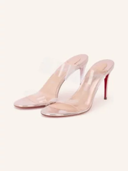 Christian Louboutin Pantofle Just Nothing 85 světle růžová