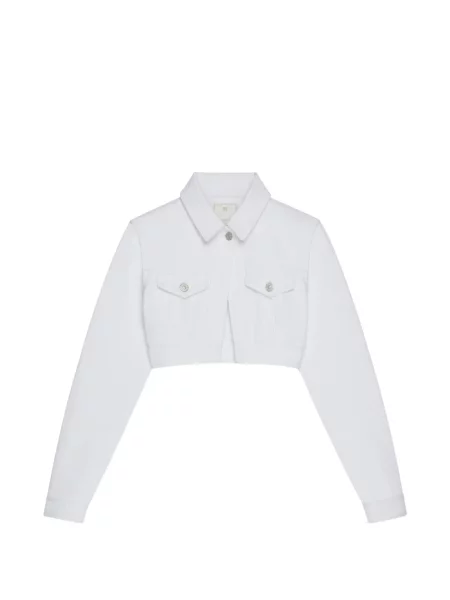 Decupat geacă de blugi Givenchy alb