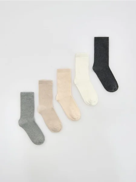 Reserved Довгі шкарпетки 5 штук бежевий