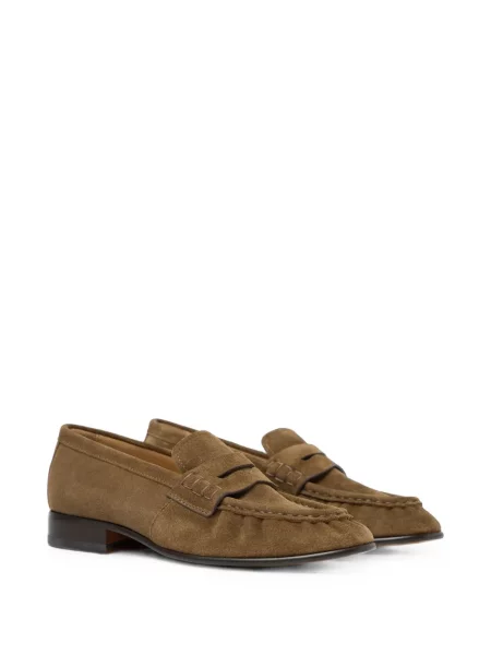 Pantofi loafer Scarosso din piele de căprioară maro