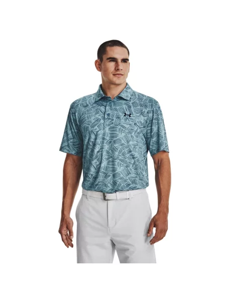 Polo Under Armour cu imagine gri