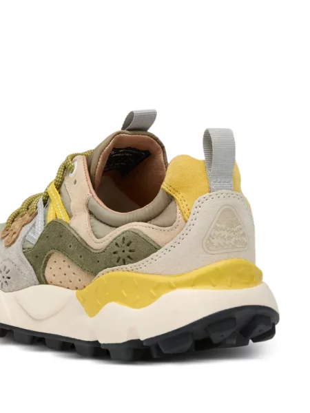 Szarvasbőr virágos sneaker Flower Mountain zöld