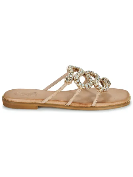 Pantofi Exé Shoes din piele bej