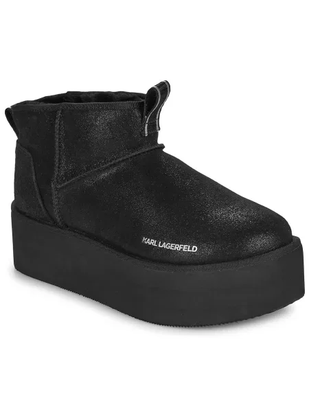 Botine Karl Lagerfeld slip-on negru