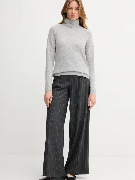 Светр із додаванням вовни United Colors of Benetton легкий гольф сірий