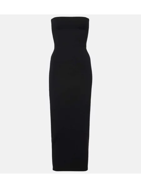 Rochie midi Leset din jerseu până la genunchi de costum negru