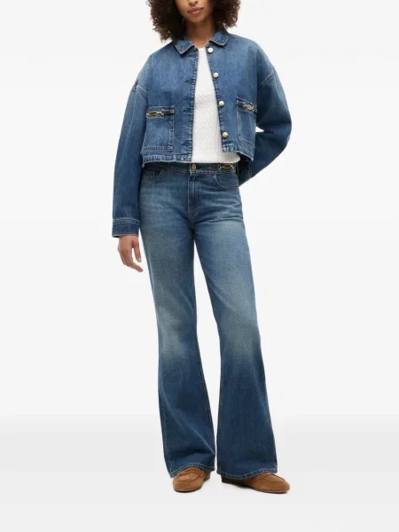 Decupat geacă de blugi Tommy Hilfiger albastru