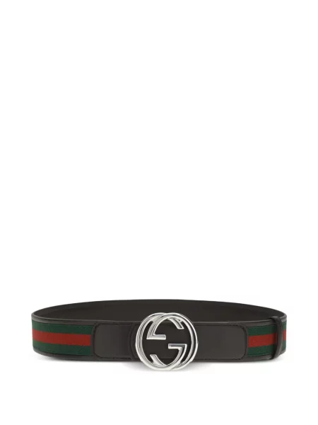 Cu centură reversibil curea Gucci cu cataramă maro