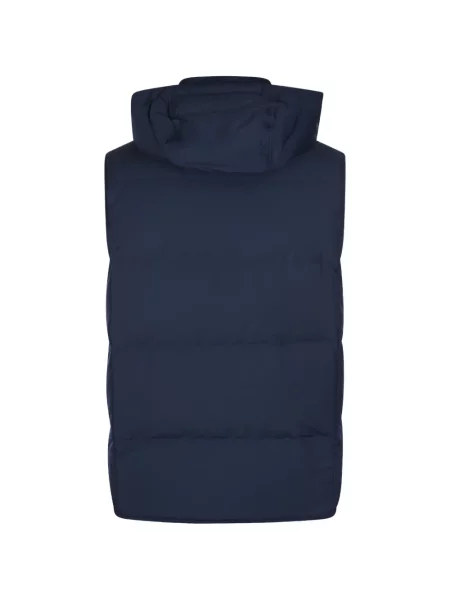 Vestă Eleventy cu glugă albastru