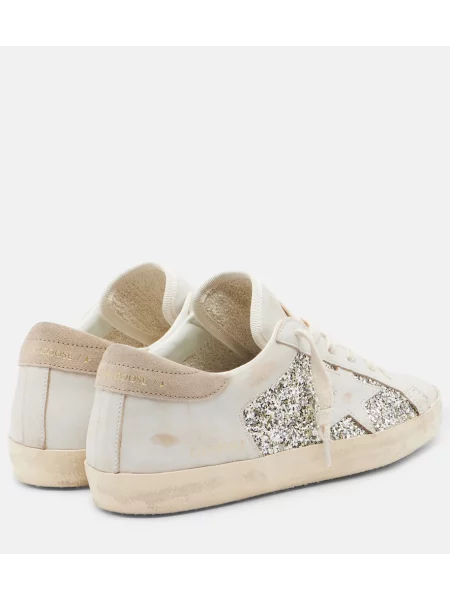 Sneakerși Golden Goose din piele alb