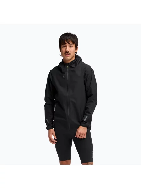 Куртка для бігу HOKA Skybreeze Waterproof GTX black чорна