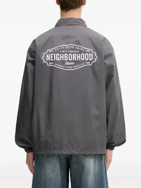 Яке тип риза Neighborhood с принт сиво