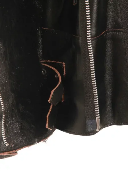 Geanta de piele Sacai negru