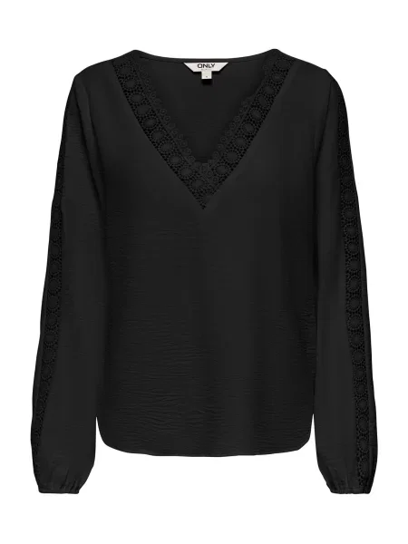 ONLY Bluză ONLGREGOR METTE' negru