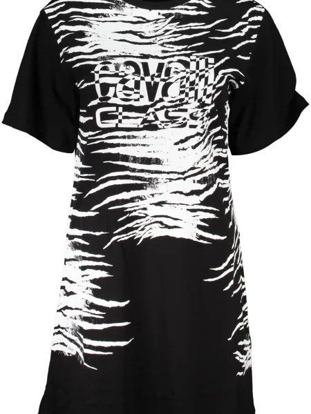 Rochie mini Cavalli Class scurtă de costum negru