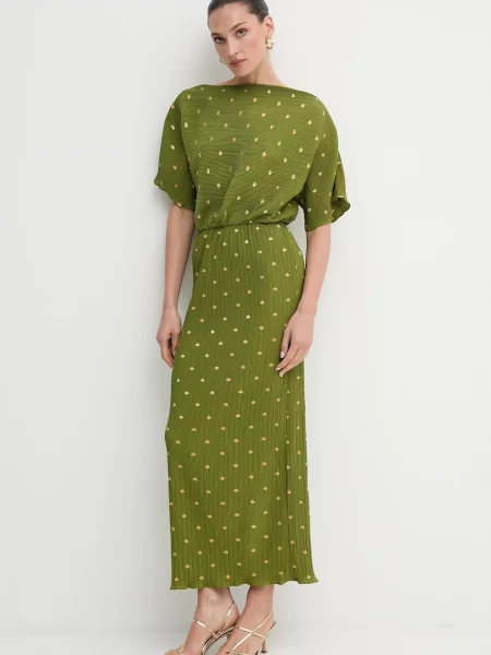 Сукня Never Fully Dressed maxi розкльошена зелений