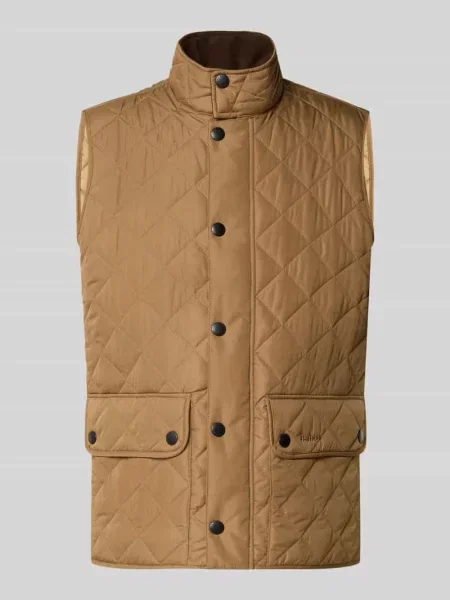 Kamizelka o kroju slim fit z wyhaftowanym logo model NEW LOWERDALE' Barbour