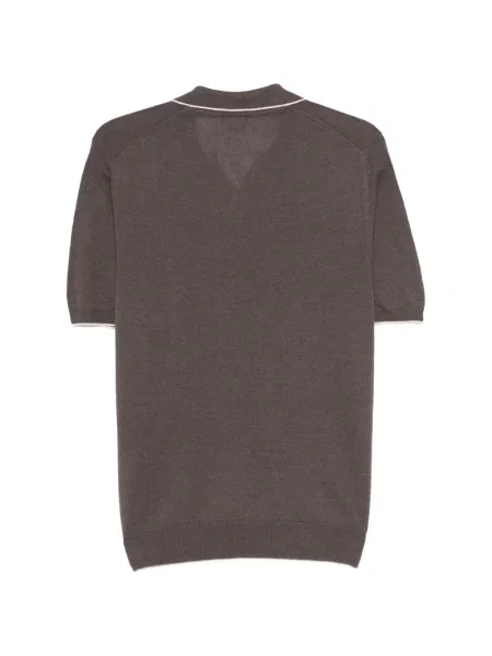 Tricou Fedeli cu decolteu în V maro